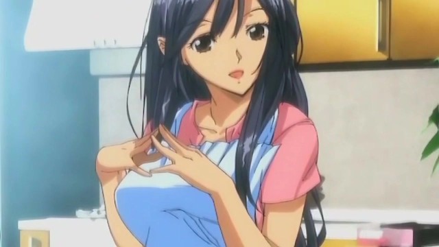 Asian girl with juicy tits fucks in anime porn